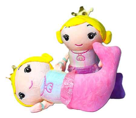 Enchanting Mermaid Plush Toy (Set of 2) - Image 3